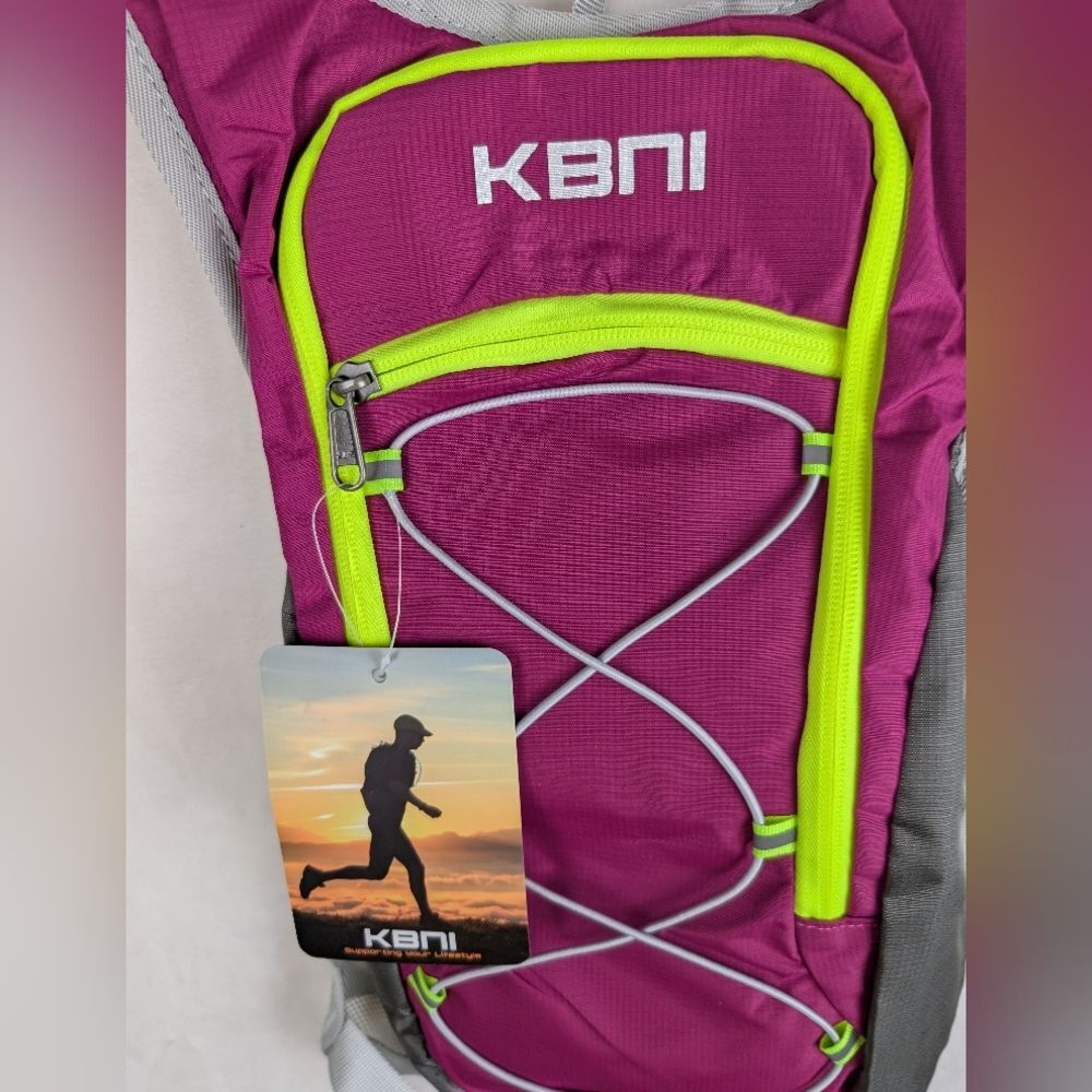 NWT KBNI Hydration Backpack Gray‎ and Purple - Picture 6 of 9